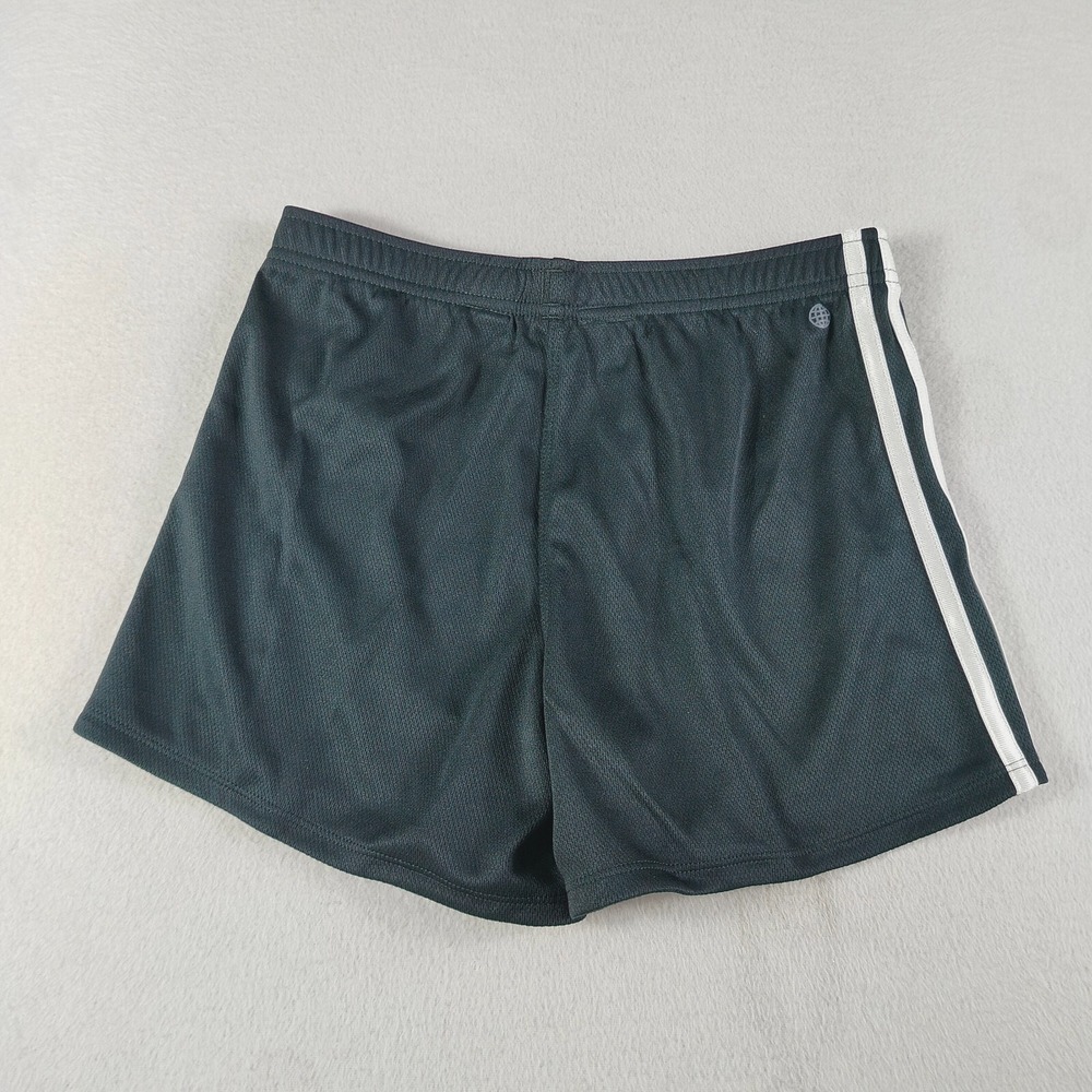 Adidas Shorts Girls L (14) Black Elastic Waist Striped Side Running Gym Athletic - Picture 2 of 8